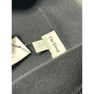 NWT The Drop Black XS Sweater Skirt High Side Slit Whimsigoth Sleek Modern Luxe